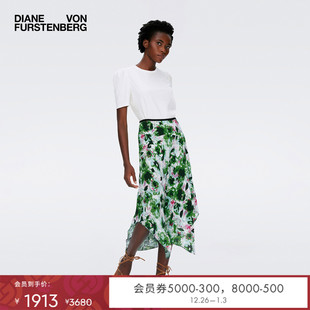 DVF松紧腰印花半裙度假KM1S006 双面穿