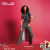 季 末甄选 DVF2025秋冬新款 黑灰摩登几何图案微喇长裤 PL2T004