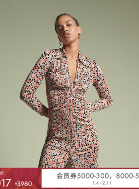 DVF摩彩缤纷衬衫式连衣裙DL2S020