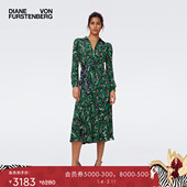 双面穿 DVF双面印花裹身连衣裙DW2S004