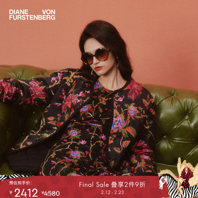 DVF2025新款神秘花园图案棉服