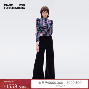 博主同款 针织衫 DVF 锁链印花长袖 WL3R010 半高领打底衫