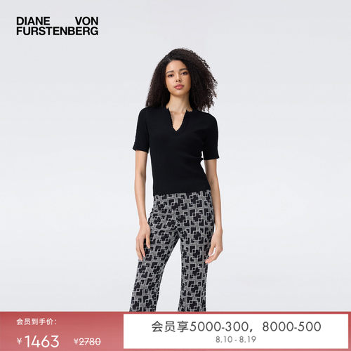 DVF2025新款曜石黑针织衫