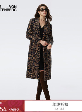 [提花工艺]DVF2025秋冬新款科莫花呢西装版型大衣CL3T001