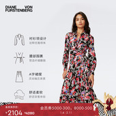 DVF蕾丝花卉衬衫 式 裹身连衣裙DW4S015