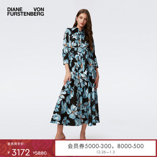 DVF2025新款 裙连衣裙DL4S026 波嬉植物印花衬衫