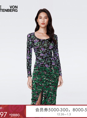 [双面穿]DVF长袖双面弹力网纱上衣BL2S006