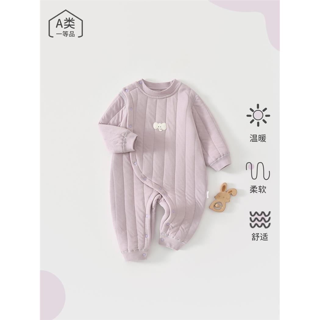 婴儿连体衣秋冬季保暖空