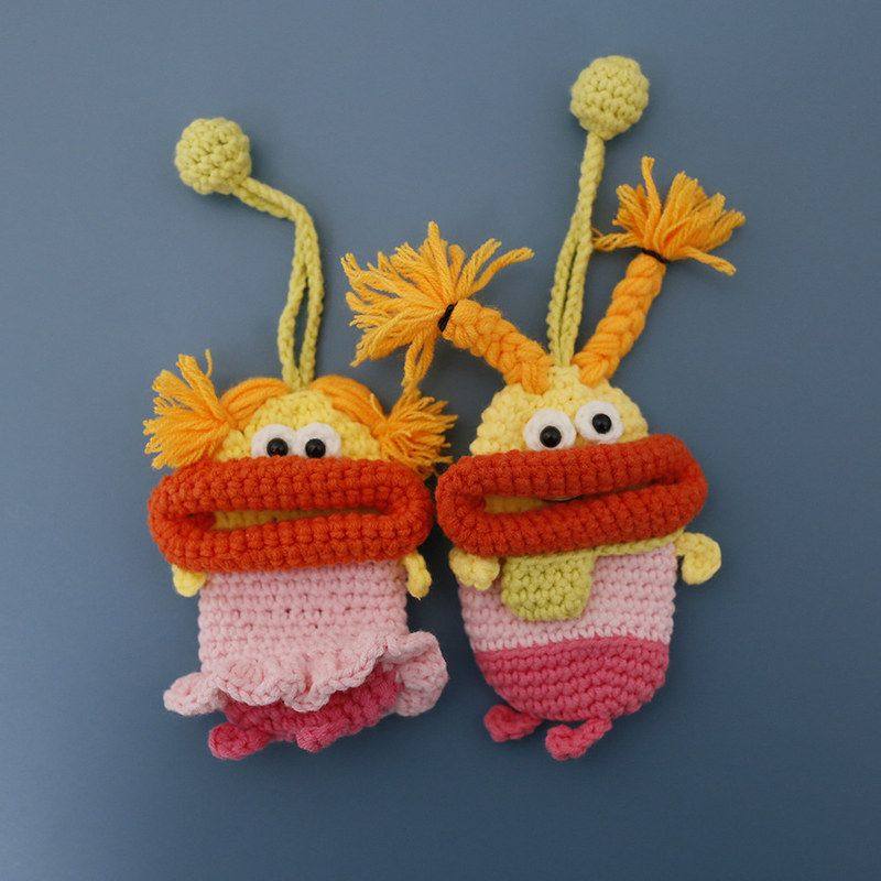 新款手工编织香肠嘴钥匙包 创意毛线钩织辫子姐妹耳机套 个性女包,箱包皮具/热销女包/男包,编织包,淘宝优惠券,粉丝福利购,淘宝优惠卷