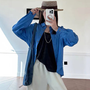 独特超好看长袖衬衫女款春装女2026年新款轻奢高级感减龄洋气上衣