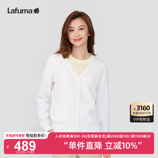 上衣 女休闲百搭开衫 LAFUMA乐飞叶户外通勤时尚 V领针织衫