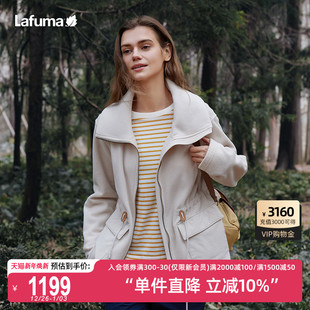LAFUMA乐飞叶户外通勤秋冬Polartec立领加厚保暖抓绒衣女开衫 外套