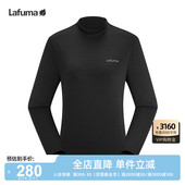LAFUMA乐飞叶户外通勤小高领弹力长袖 T恤女休闲运动百搭打底上衣
