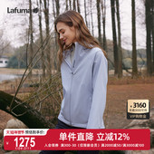 LAFUMA乐飞叶户外CORDURA耐磨舒适软壳女夹克加绒保暖运动外套