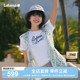 LAFUMA乐飞叶户外通勤凉感印花防晒马甲女连帽轻量夹克背心