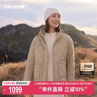 LAFUMA乐飞叶户外秋冬立领菱格纹新雪丽棉服女士保暖棉衣外套上衣
