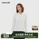 T恤女士时尚 LAFUMA乐飞叶户外春季 V领长袖 POLO衫 简约韩系上衣 新品