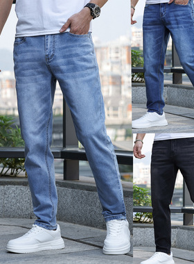 2024 new stretch jeans for men男士弹力时尚修身牛仔裤