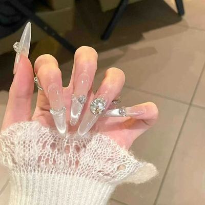 手工穿戴爆闪百搭猫眼显白碎钻