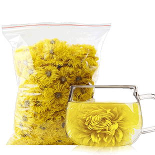 菊花茶金丝皇菊黄菊一朵一杯大黄山菊花非胎菊去火500g散装花茶叶