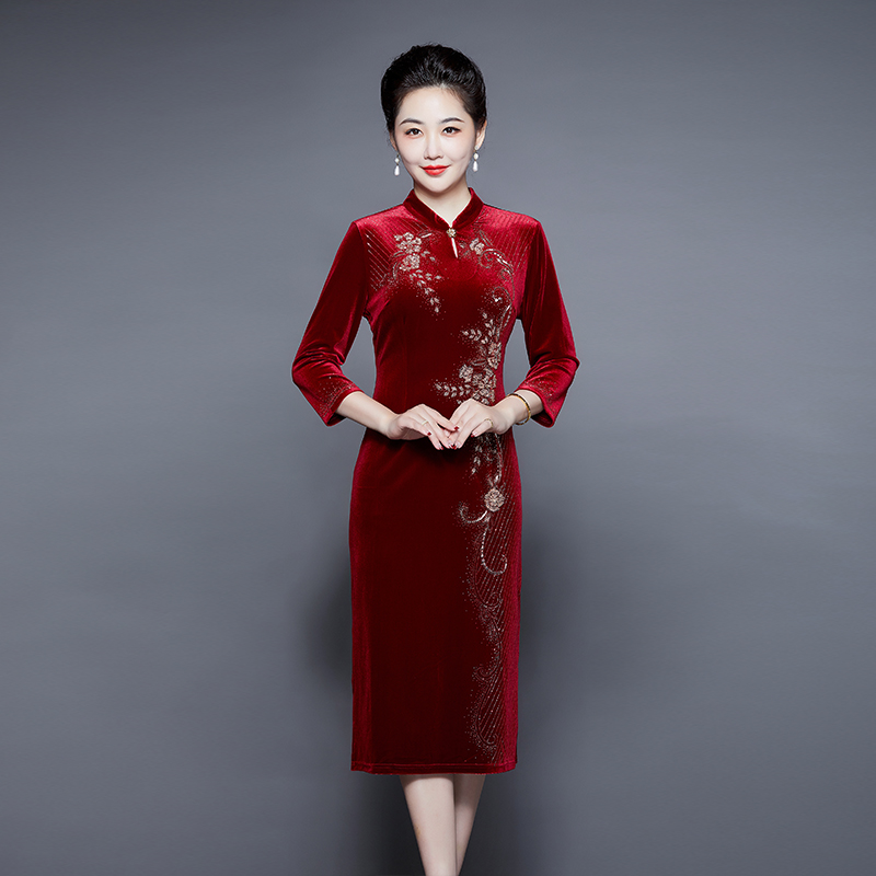 婚礼礼服喜婆婆婚宴礼服旗袍