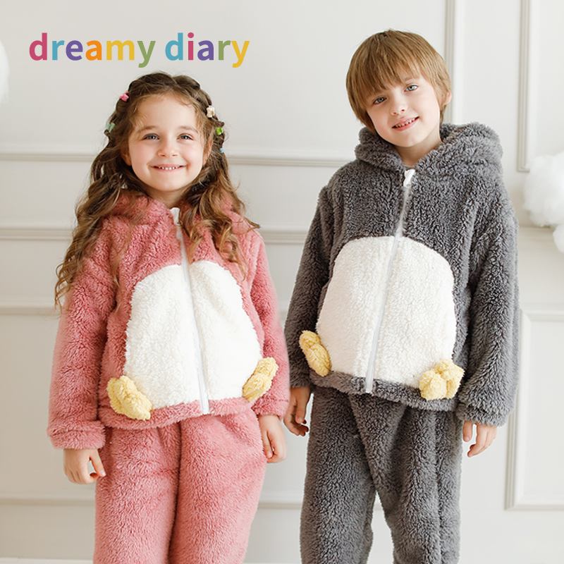 珊瑚绒秋冬季加厚款保暖家居服