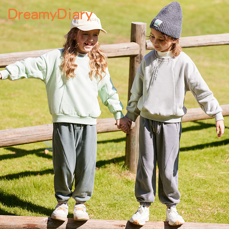 2025新款儿童卫衣卫裤套装男童女童春秋款加绒衣服中大童外穿春装,童装/婴儿装/亲子装,套装,淘宝优惠券,粉丝福利购,淘宝优惠卷