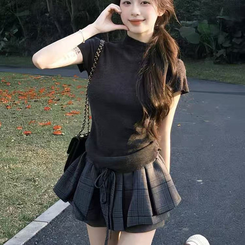 初夏御姐轻熟美式辣妹两件套