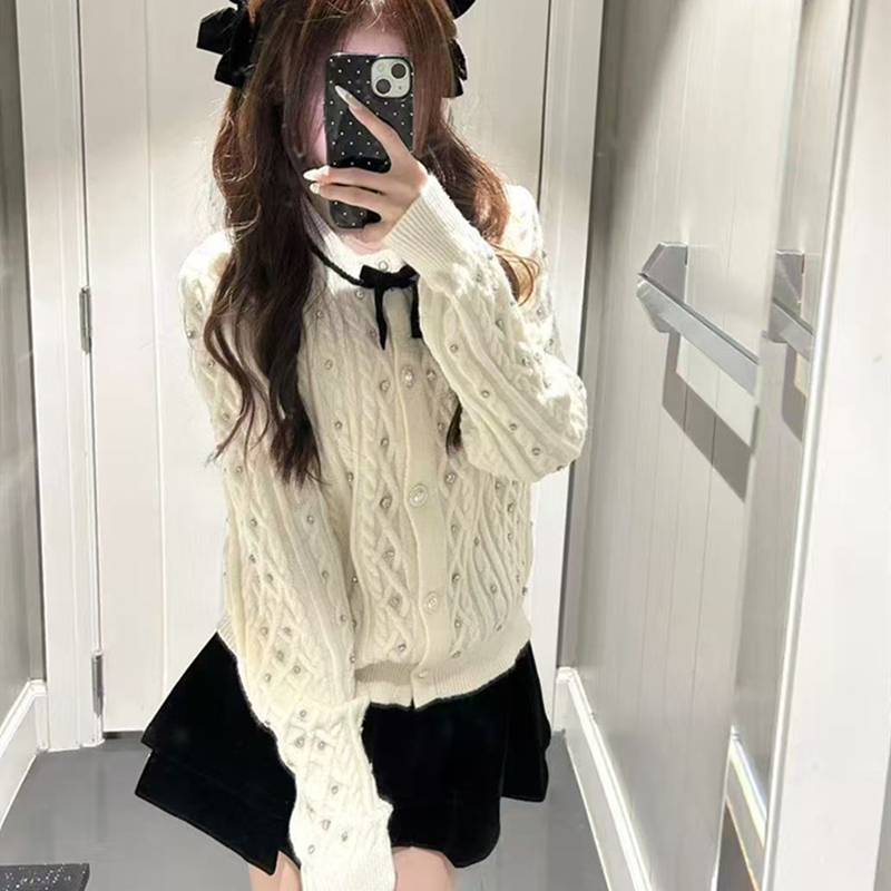 小香风毛衣短裙两件套装女