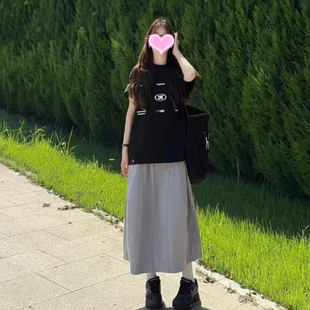 穿搭一整套盐系轻熟高级感港味复古chic甜辣风上衣裙子套装 夏季 女