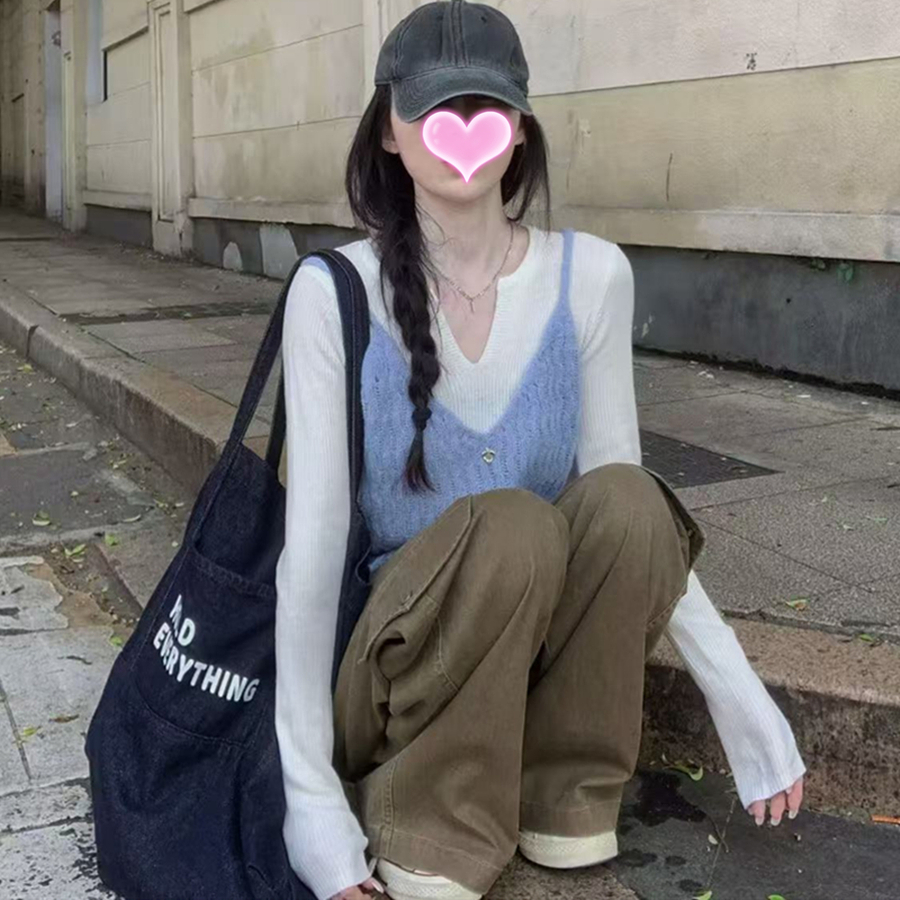 超好看独特漂亮上衣裤子三件套装