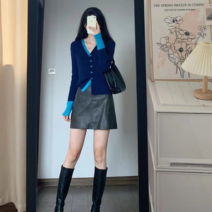 入秋搭配一整套韩系穿搭又a又飒高级感御姐辣妹上衣裙子两件套装