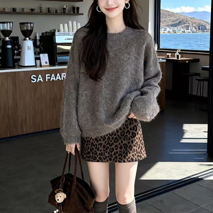 巨好看的冬装一整套高级感御姐轻熟穿搭小香风毛衣裙子两件套装女
