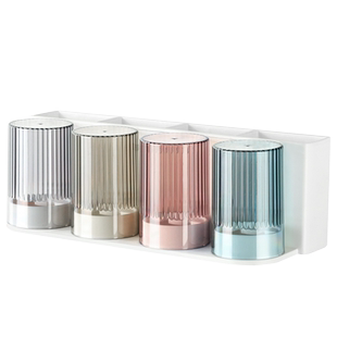 刷牙杯子壁挂式家庭放牙刷置物架轻奢牙缸漱口杯一家四口五口套装