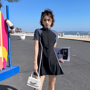 泡温泉 专业连体游泳衣女夏胖mm显瘦遮肚保守大码 Antylee 2025新款