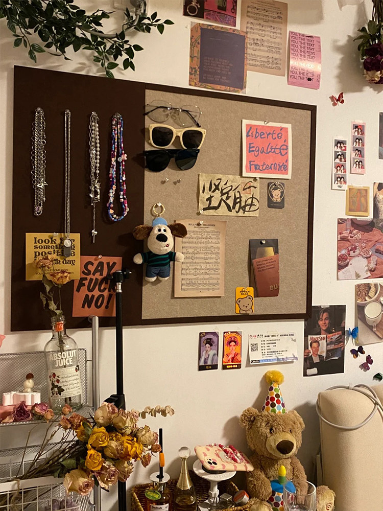 毛毡板墙贴照片墙免打孔留言板软木板挂墙展示板自粘墙板墙面装饰,家居饰品,软装墙贴,淘宝优惠券,粉丝福利购,淘宝优惠卷