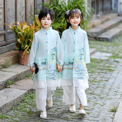 成长派对男女童中国风汉服表演服