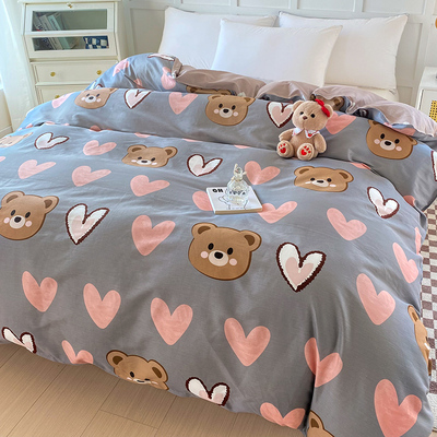 2024新款全棉亲肤100纯棉被套单件180x200被罩儿童150x200旗舰店