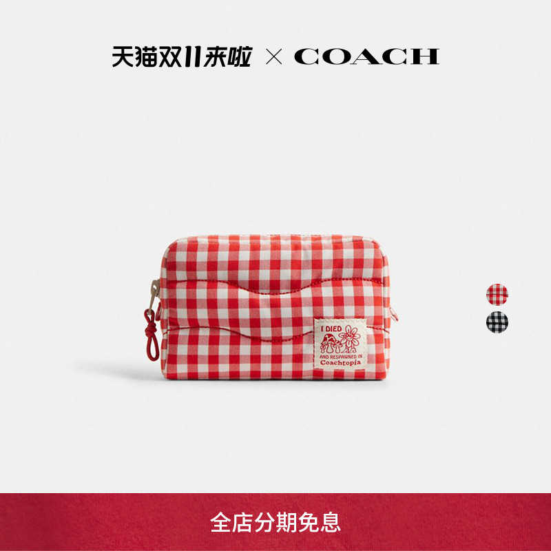 Coachtopia/蔻驰之城方格纹Loop手包