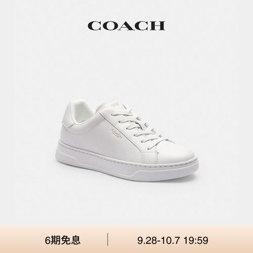 【新款】COACH/蔻驰男女同款仿麂皮HIGH LINE老花运动鞋低帮鞋子