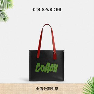 COACH图案RELAY 蔻驰男女通用RAD 新品 34号托特包通勤 COACH