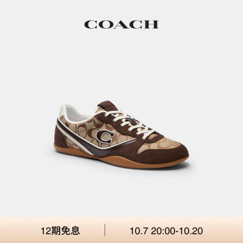 【新款】COACH/蔻驰男女同款老花TRACK运动鞋低帮鞋休闲鞋高级感