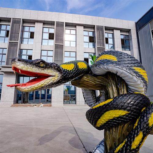 仿真户外景区展览蟒蛇电动动物公园乐园游乐场打造制作设计厂家