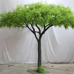 厂家专业定制金合欢树高品质仿真合欢花树室内外景观仿真植物