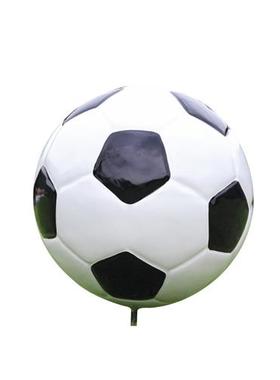 仿真足球雕塑商场校园林景观篮球户外装饰桌椅玻璃钢模型创意摆件