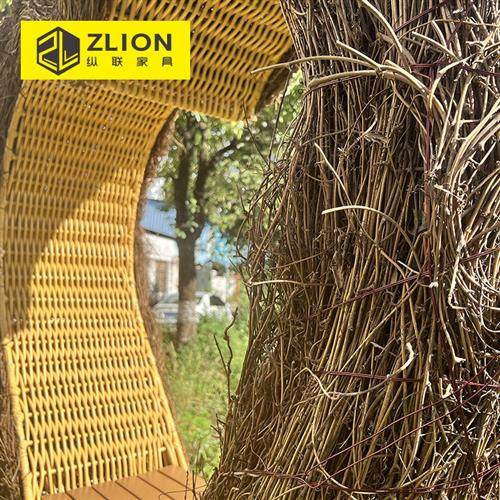 网红打卡景区拍照别墅民宿农庄秋千吊椅户外婚纱摄影爱心藤编鸟巢