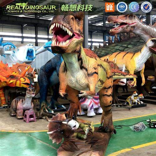 仿真恐龙机模与软体摆件主题馆公园景区模型制作工厂机电恐龙