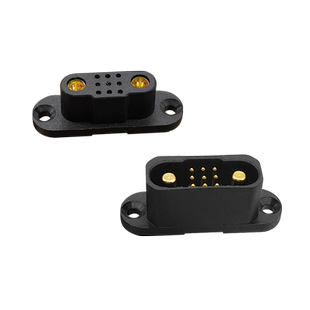 2+9带信号辅针航模插头 遥控模型飞机汽车连接器铜镀金接口可焊接