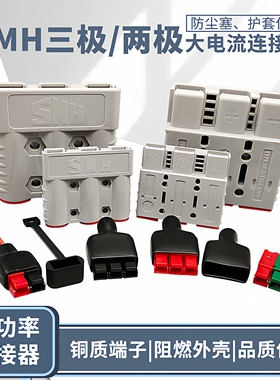 两极30A 50A 175A 75A三极插头 大功率叉车电动UPS电源工业连接器