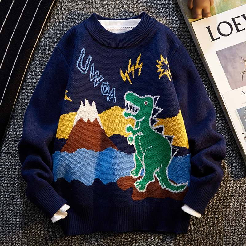 男童2023新款秋冬洋气保暖毛衣